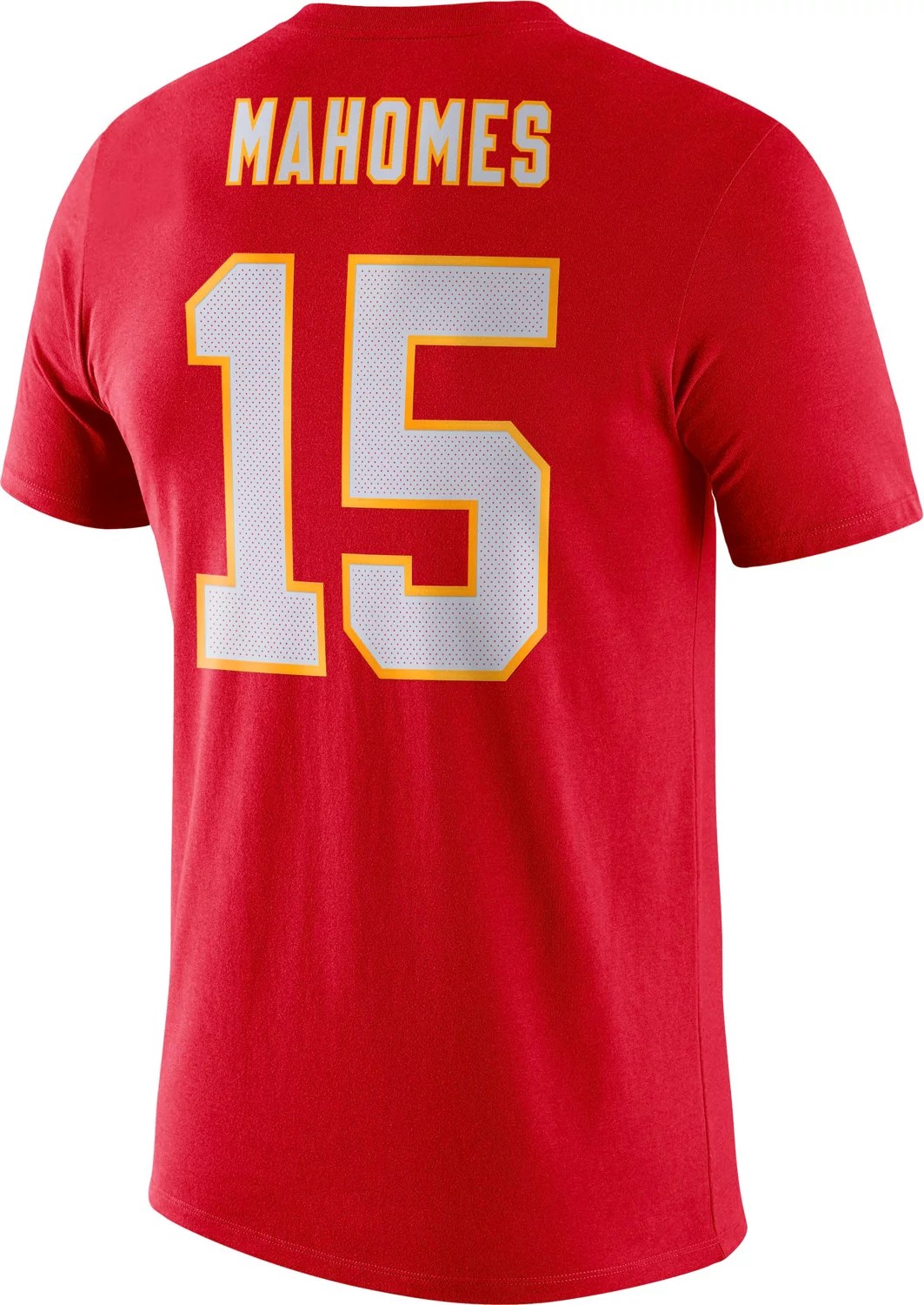 Nike Men's Kansas City Chiefs Patrick Mahomes Player Pride Logo Tshirt