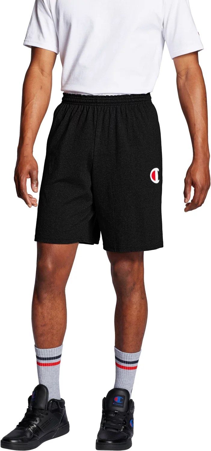 Champion Men's Graphic Jersey Athletic Shorts 9 in Academy
