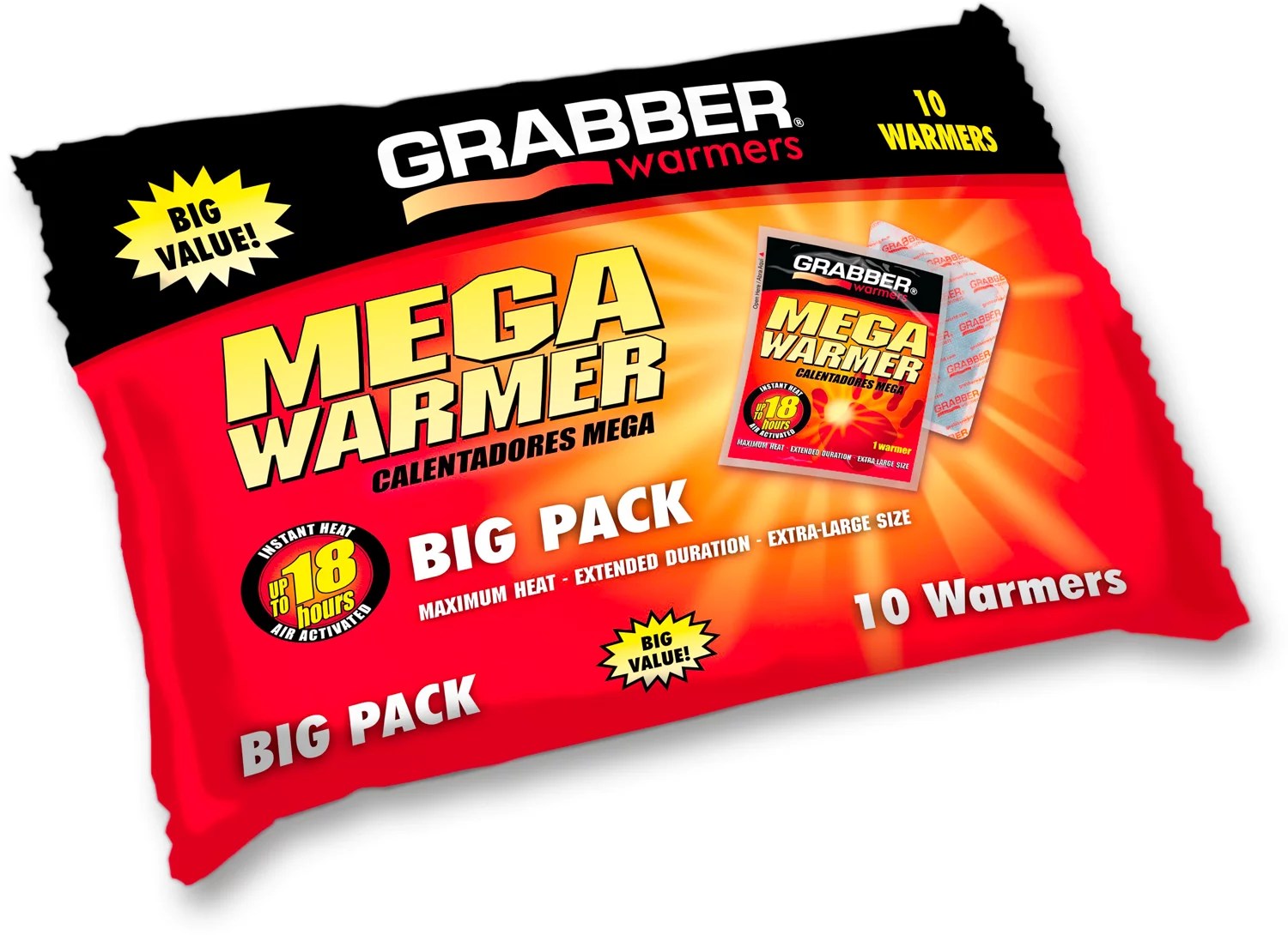 Grabber Mega Hand Warmer 10Pack Academy