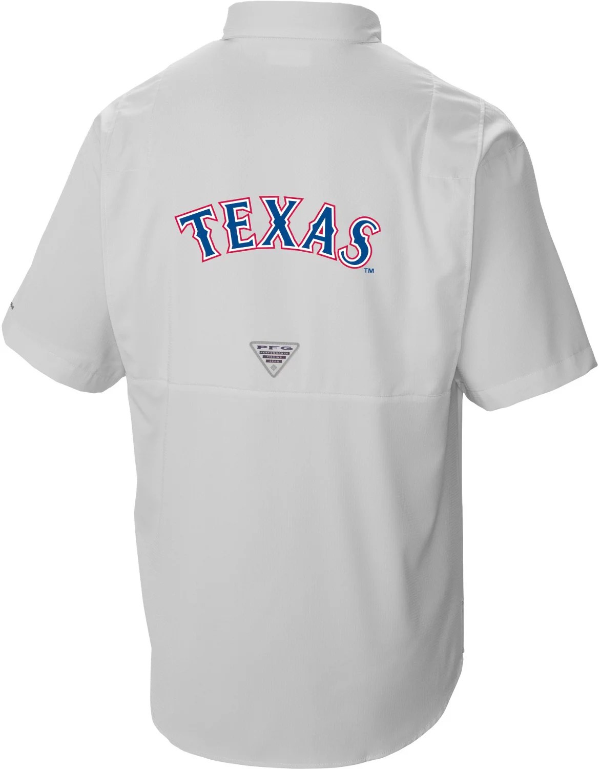 Columbia Sportswear Men's Texas Rangers PFG Tamiami Shirt Academy