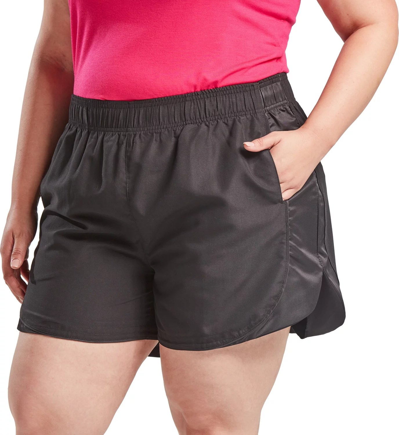 BCG Women's Plus Size Woven Donna Shorts Academy