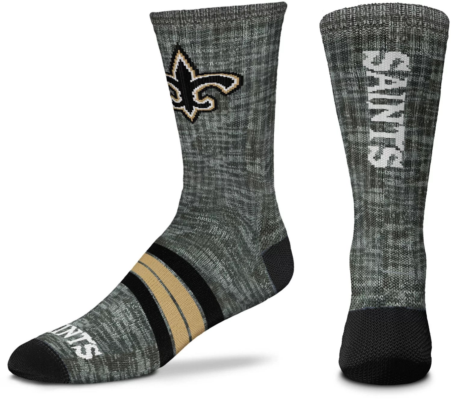 For Bare Feet New Orleans Saints Quad Crew Socks Academy