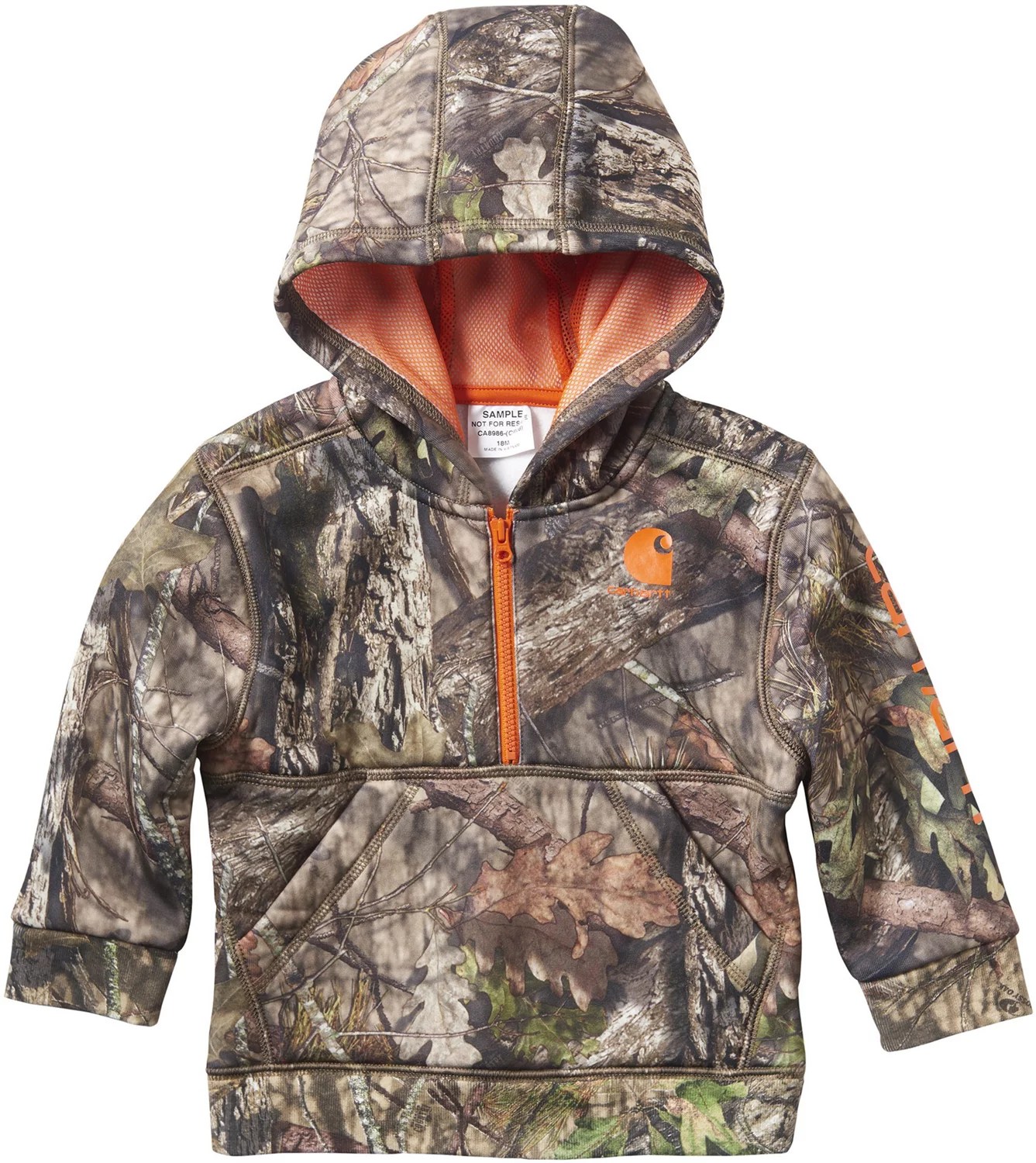 Carhartt Infant Boys' 1/2Zip Hooded Sweatshirt Academy