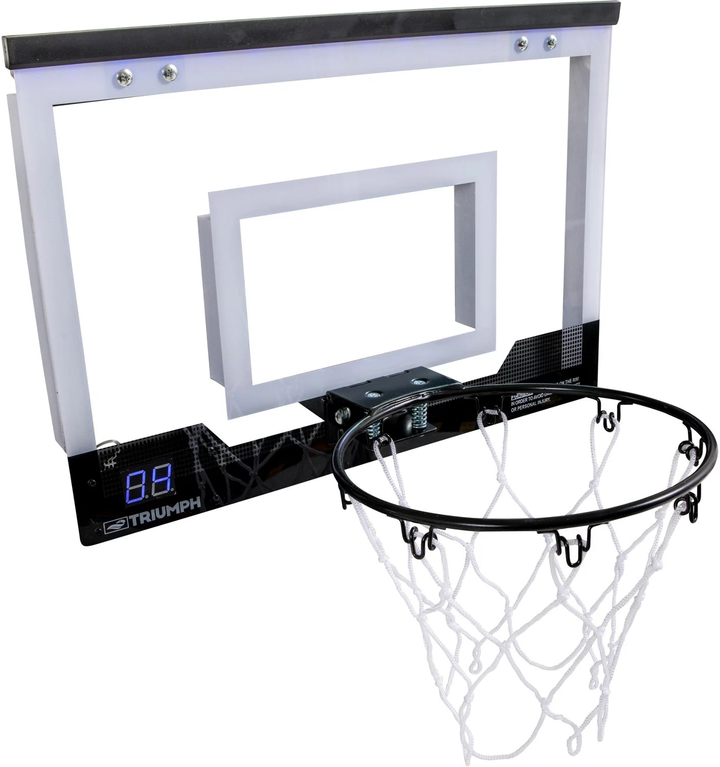 Triumph OvertheDoor 18 in LED Mini Basketball Hoop Academy