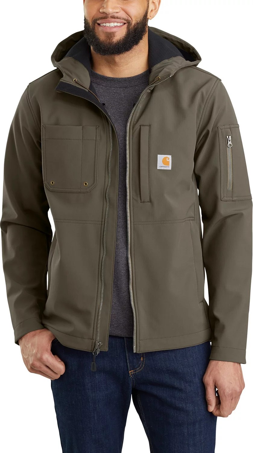 Carhartt Men's Hooded Rough Cut Jacket Academy
