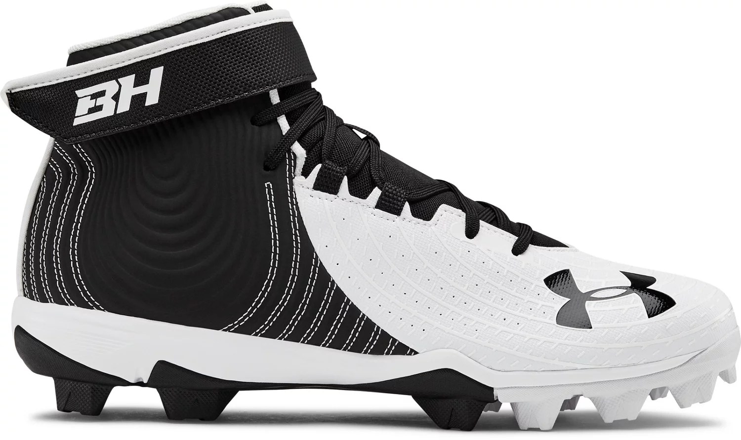 Under Armour Men's Harper 4 Mid RM Baseball Cleats Academy
