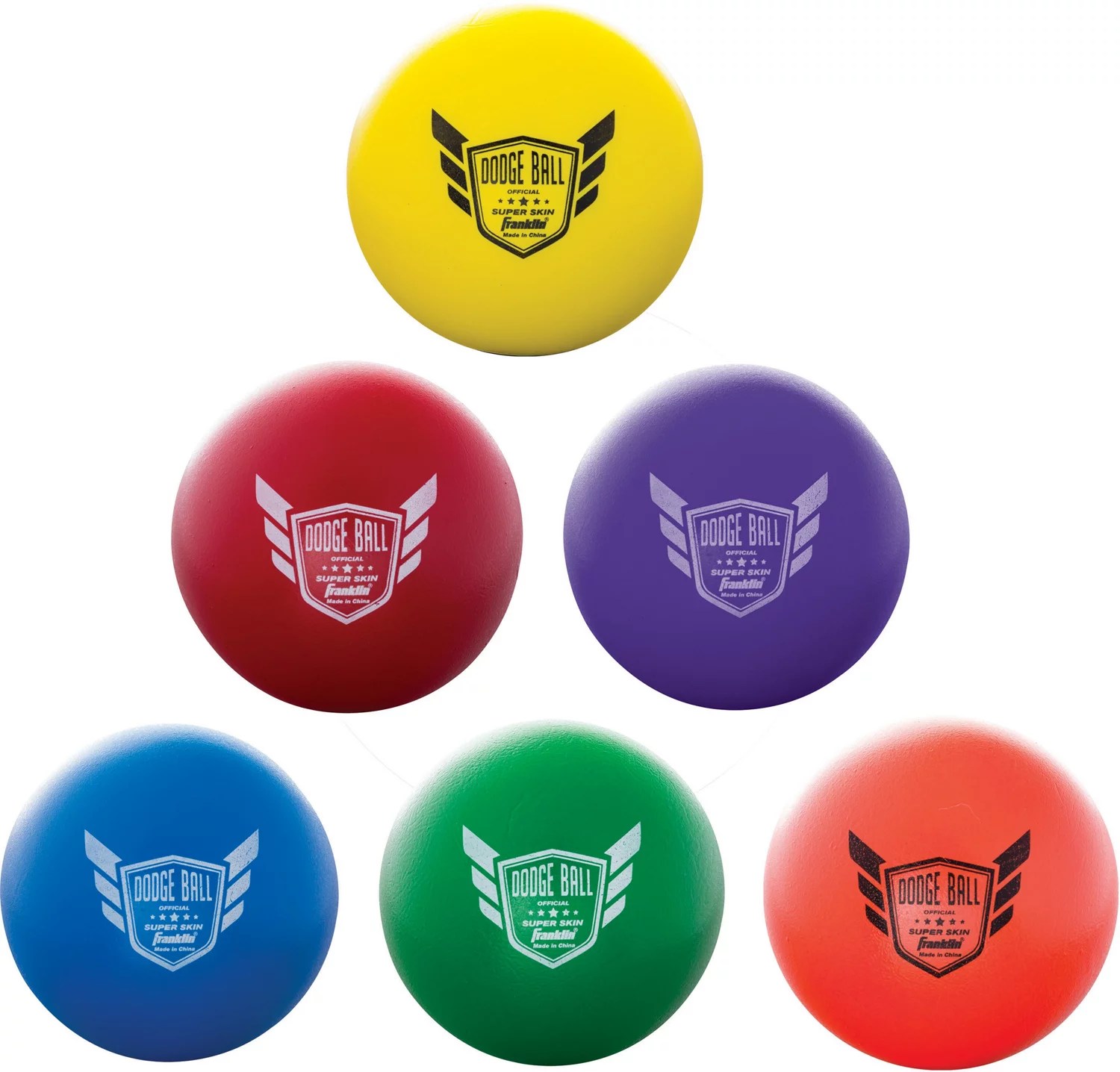 Franklin Superskin Dodgeball Balls 6Pack Academy