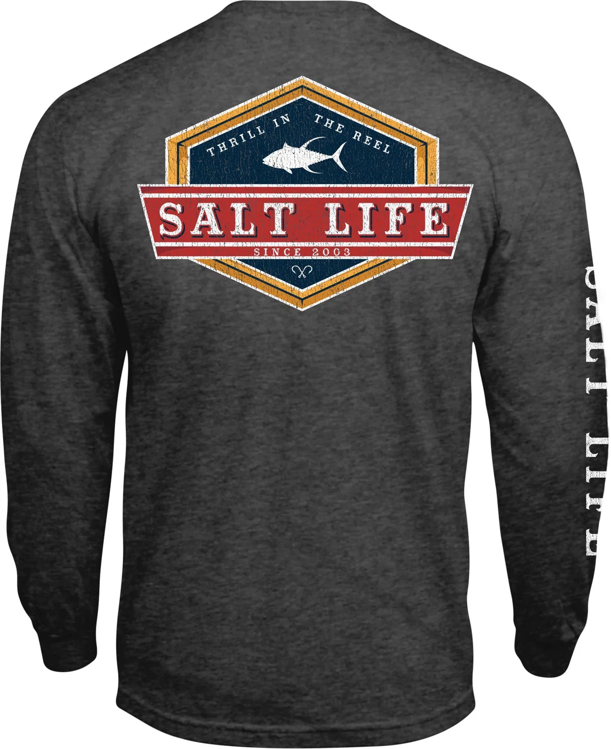Salt Life Men's Lock Down Long Sleeve Graphic Tshirt Academy