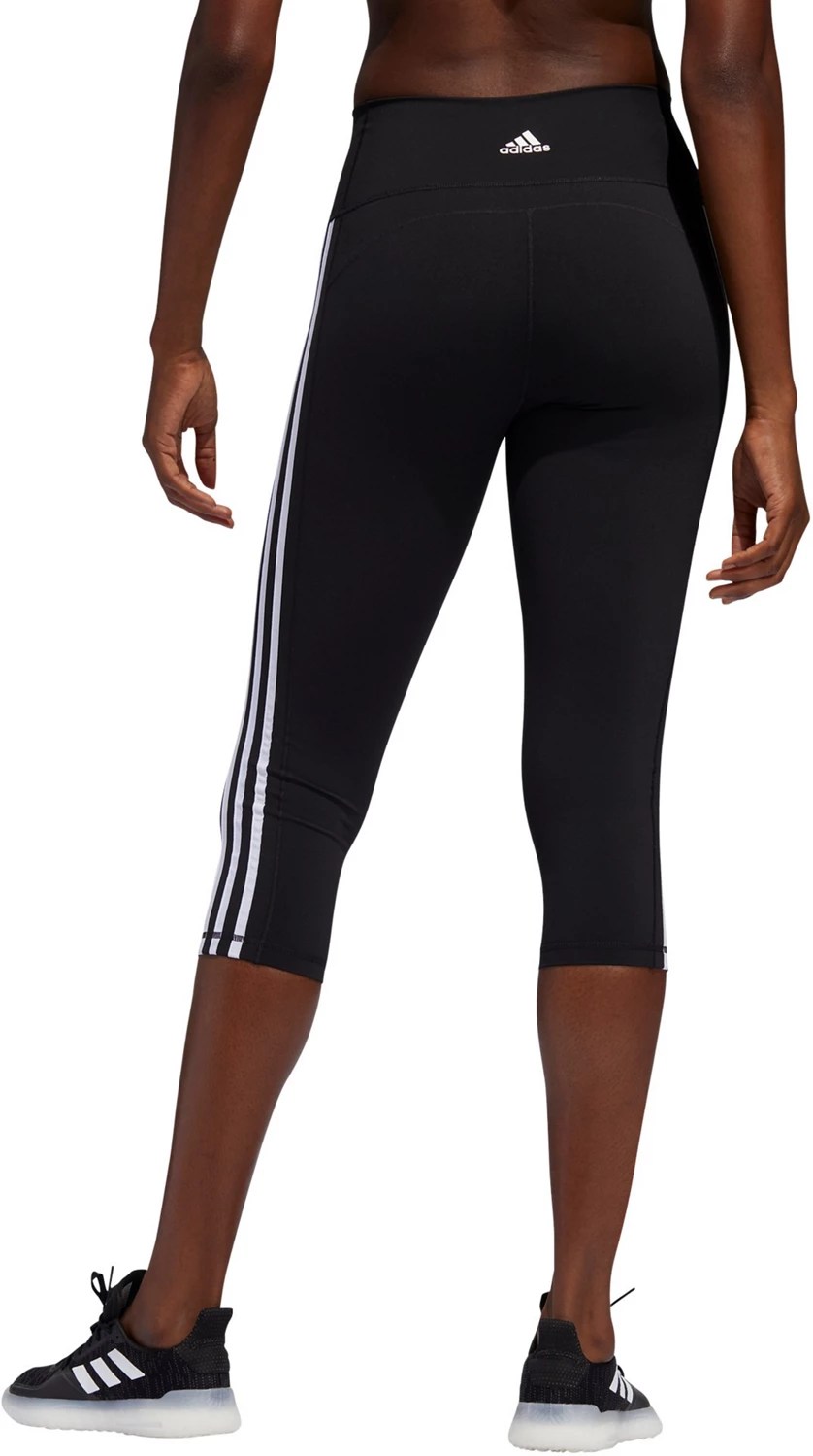 adidas Women's Believe This 3Stripes Capri Tights Academy