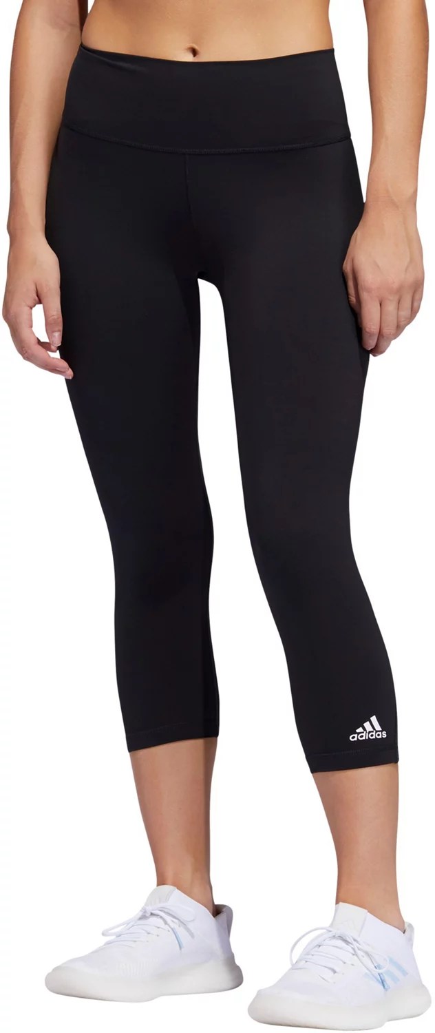 adidas Women's Believe This 3Stripes Capri Tights Academy