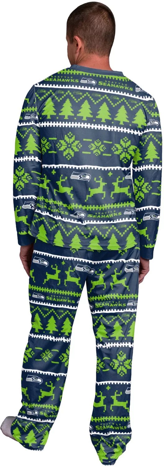 Forever Collectibles Men's Seattle Seahawks Holiday Pajama Set Academy