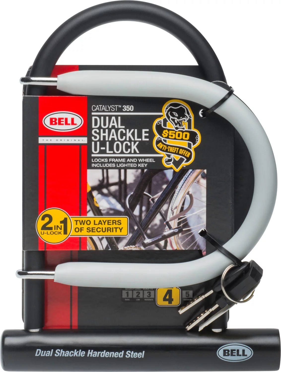 Bell Catalyst 350 ULock Double Shackle Bicycle Lock Academy