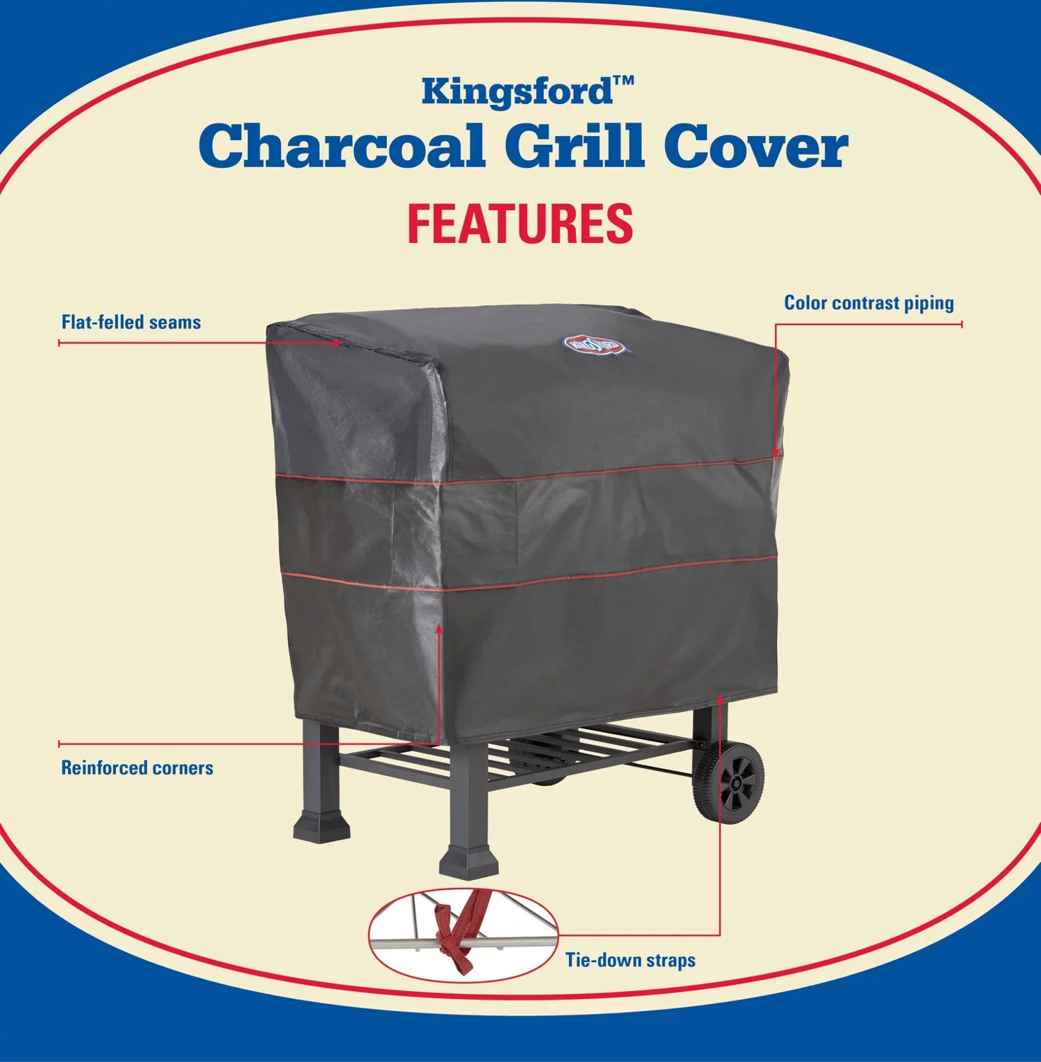 Kingsford 24 Charcoal Grill Cover Kingsford 24 in Charcoal Grill Cover Academy