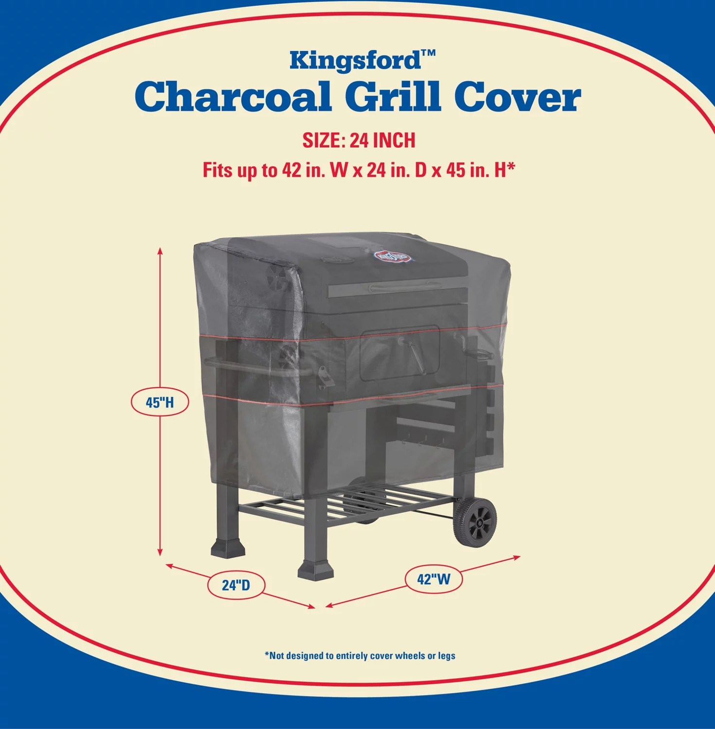 Kingsford 24 Charcoal Grill Cover Kingsford 24 in Charcoal Grill Cover Academy