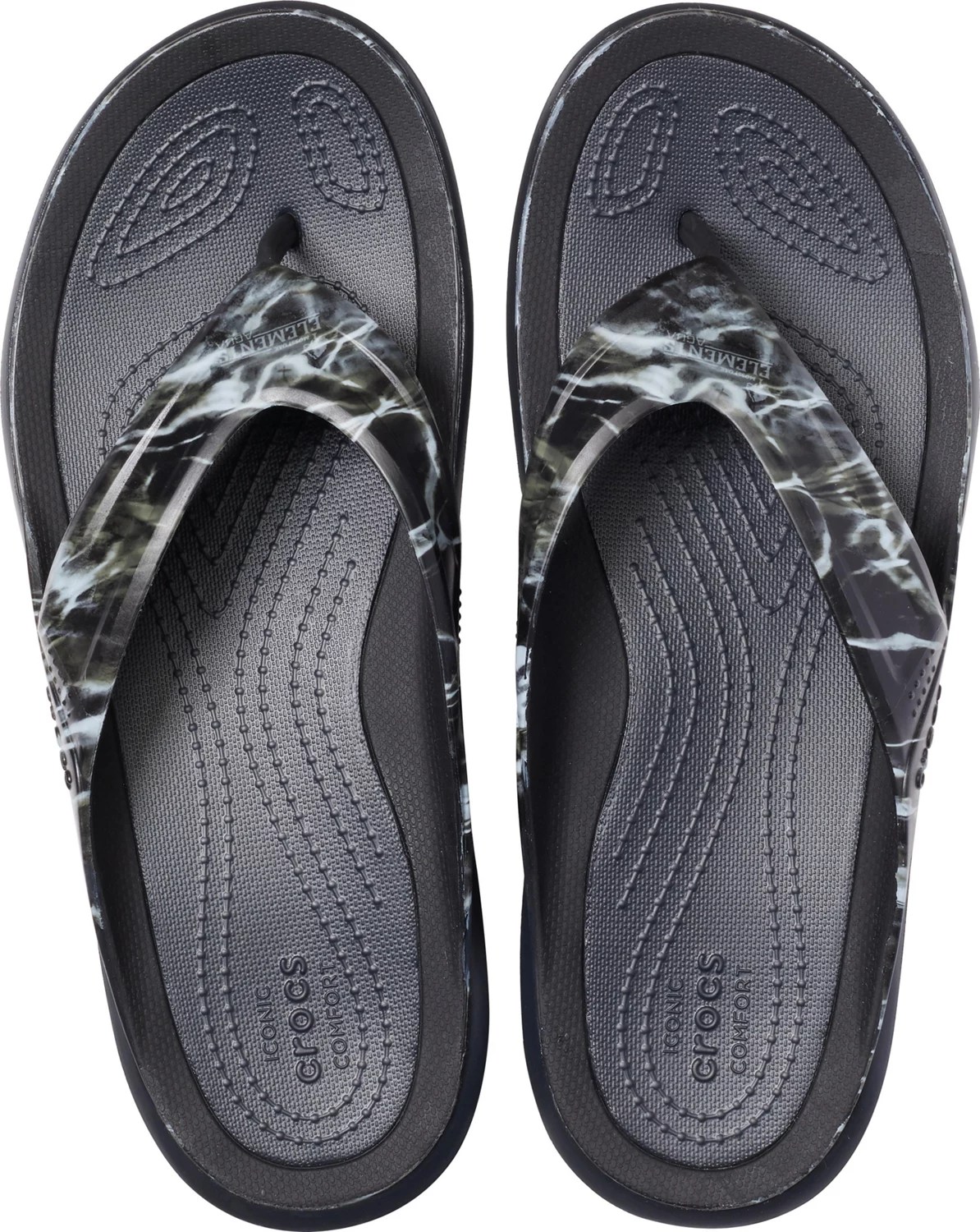 Crocs Men's Swiftwater Mossy Oak Elements Wave FlipFlops Academy