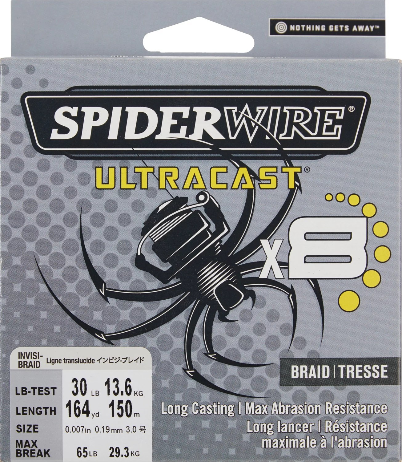 Spiderwire Ultracast 164 yds Braided Fishing Line Academy