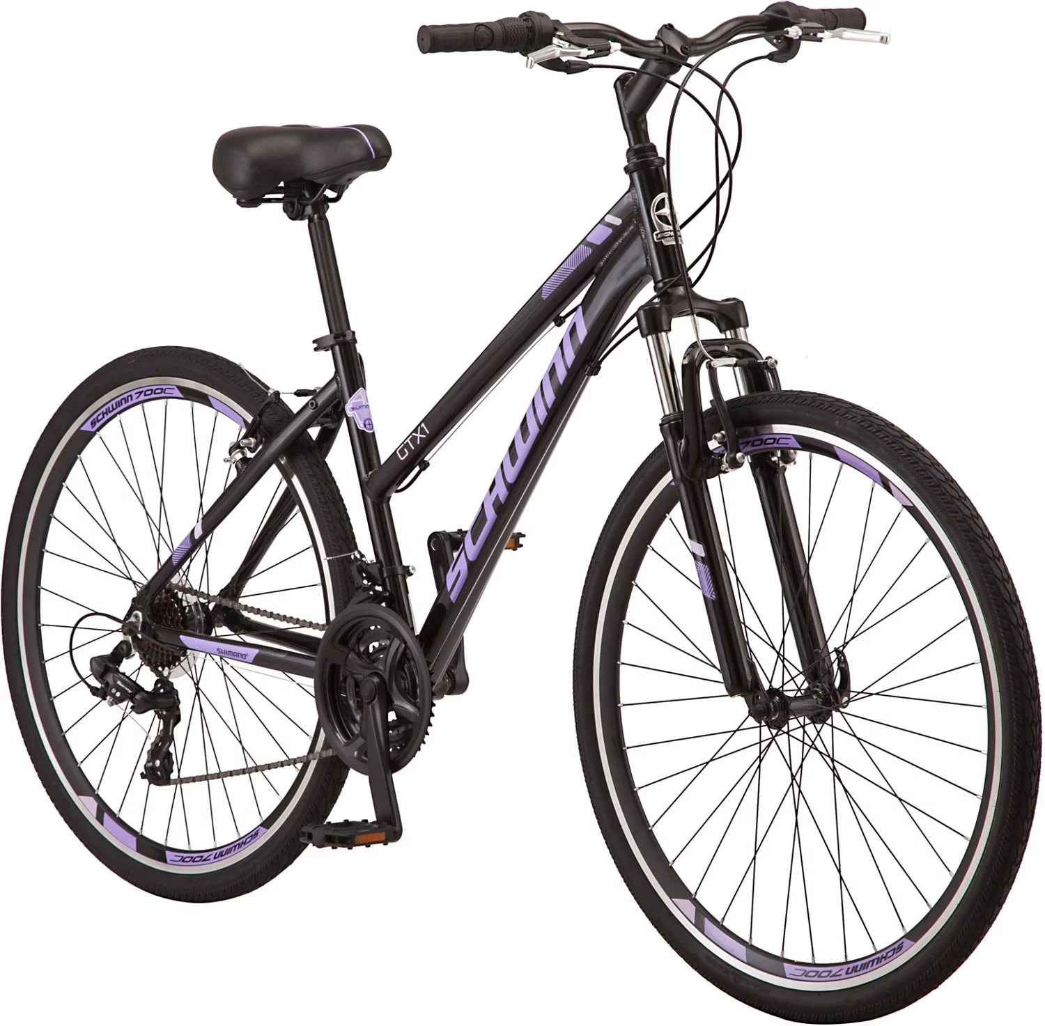 Schwinn Women's GTX1 700c Dual Sport Hybrid Bike Academy
