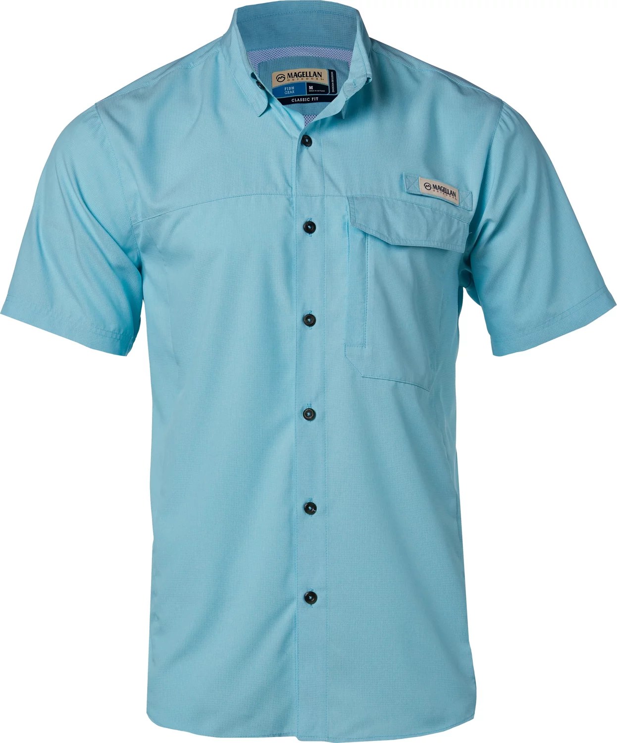 Magellan Outdoors Men's Caddo Lake Button Down Fishing Shirt Academy