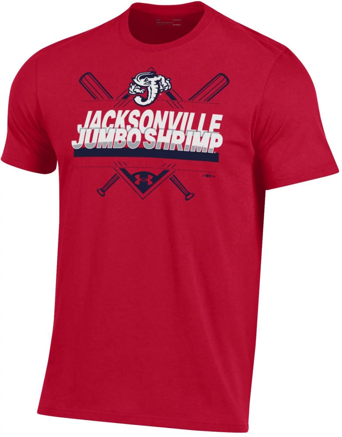 Under Armour Men's Jacksonville Jumbo Shrimp Performance Tshirt Academy