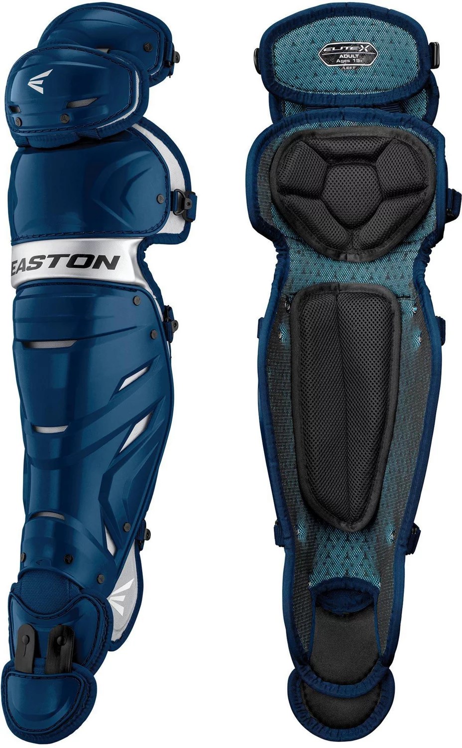 EASTON Kids' Elite X Catcher's Leg Guards Academy