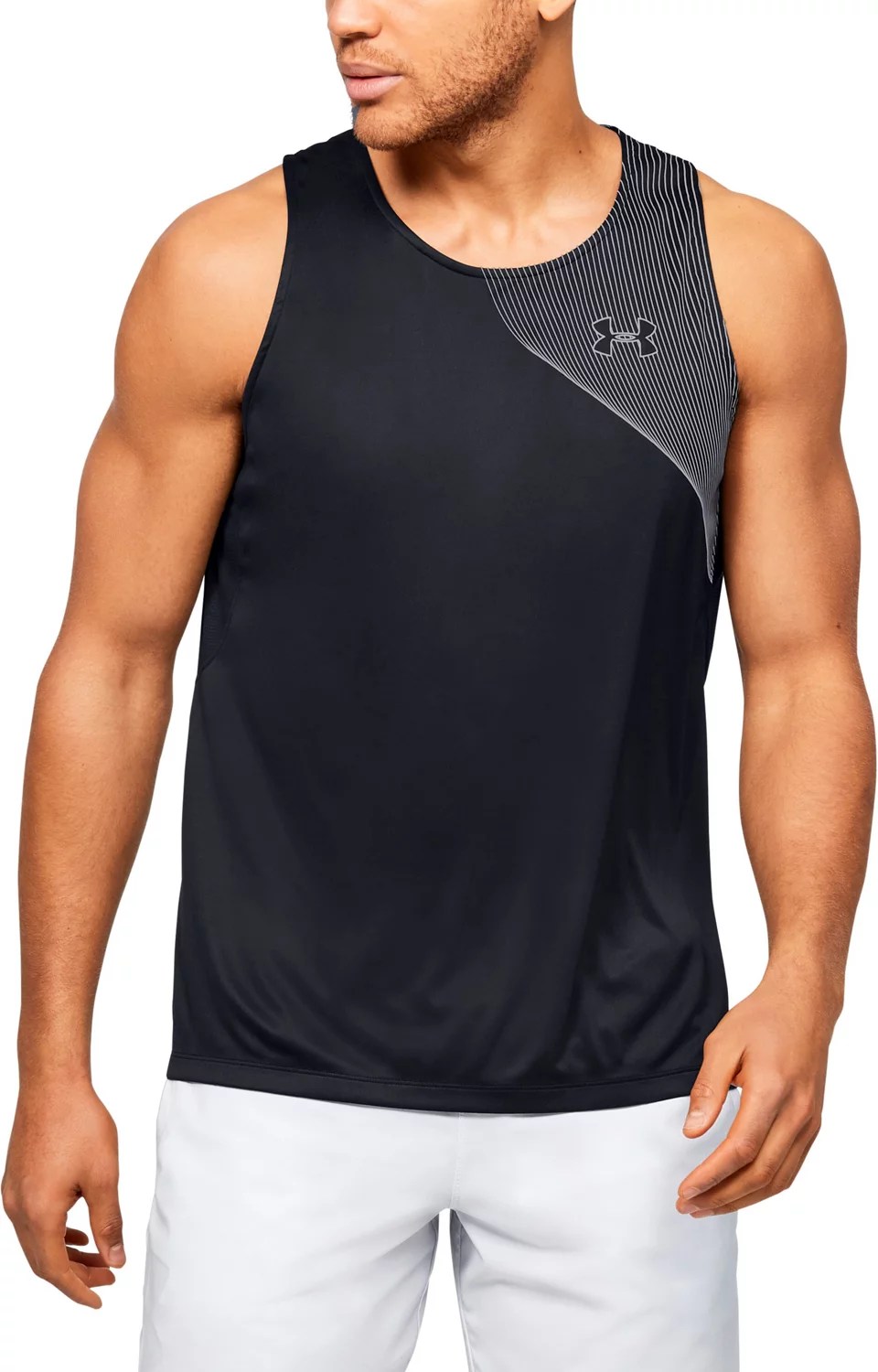 Under Armour Men's Qualifier IsoChill Running Singlet Tank Top Academy