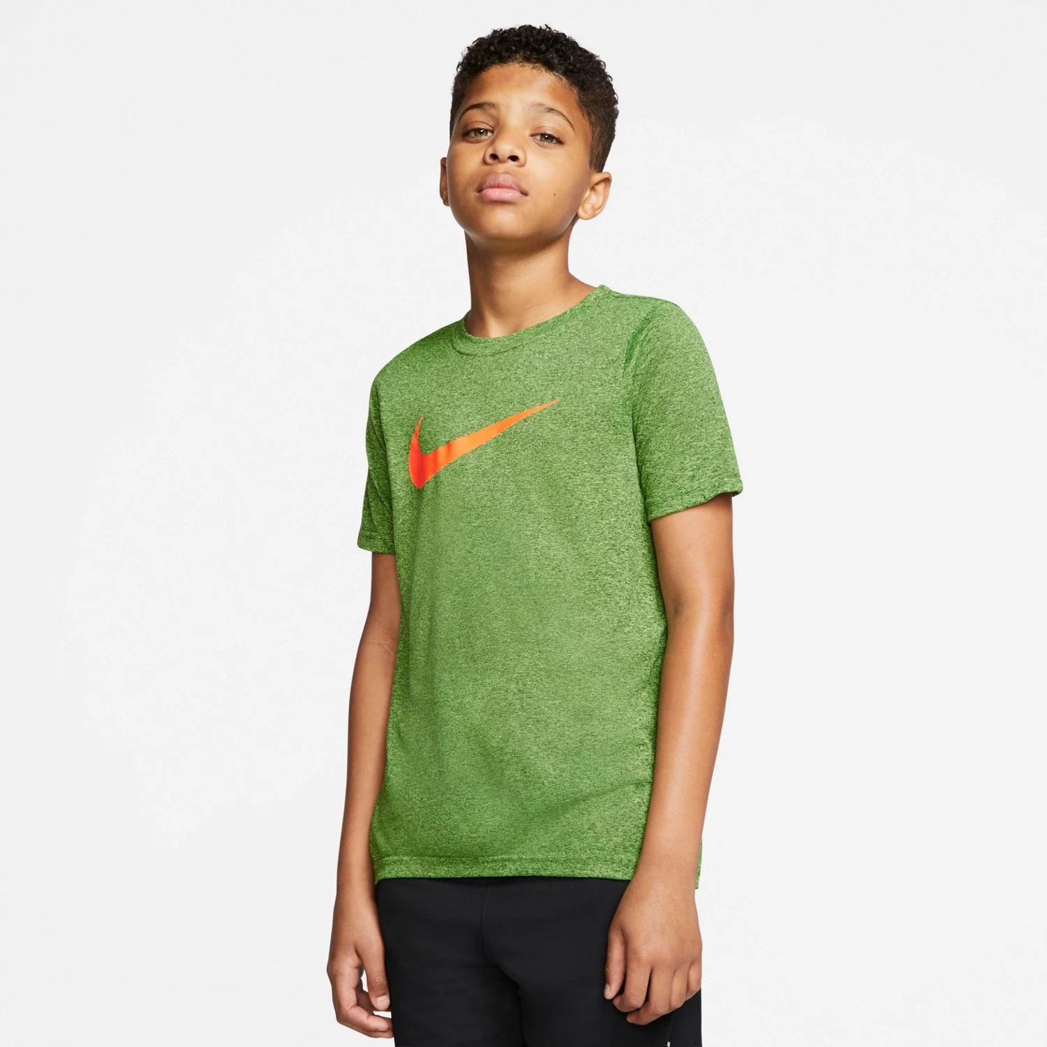 Nike Boys' DriFIT Legend Swoosh Training Tshirt Academy