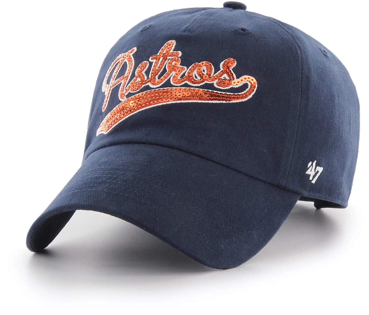 '47 Houston Astros Women's Sparkle Swoop Clean Up Cap Academy