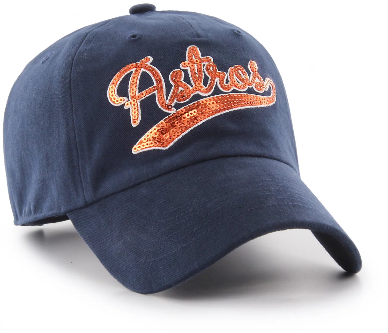 '47 Houston Astros Women's Sparkle Swoop Clean Up Cap Academy