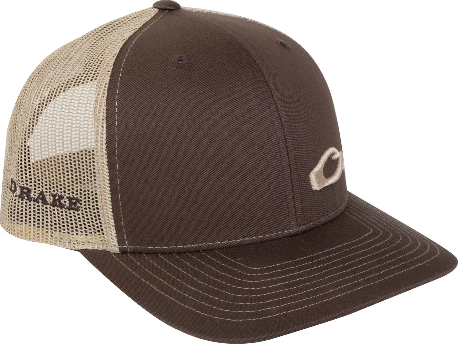 Drake Waterfowl Men's Enid Mesh Back Trucker Cap Academy