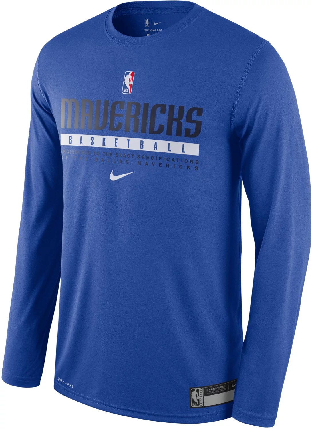 Nike Men's Dallas Mavericks DriFIT Practice Long Sleeve Graphic T