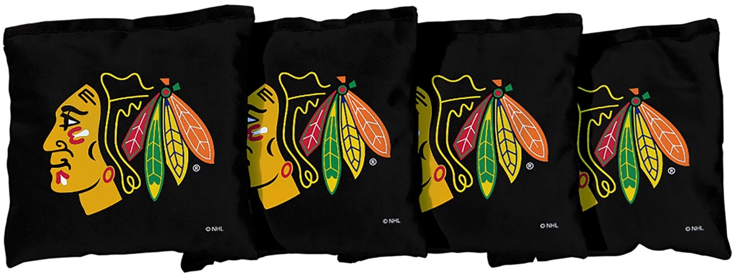 Victory Tailgate Chicago Blackhawks Regulation CornFilled Cornhole Bags 4Pack Academy