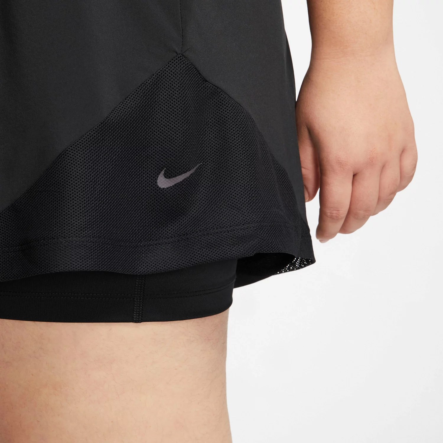 Nike Women's Pro Flex 2in1 Plus Size Training Shorts Academy