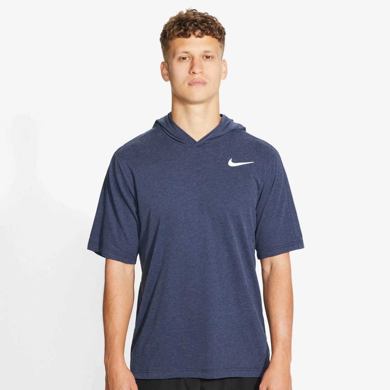 Nike Men's DriFIT Short Sleeve Training Hoodie Academy