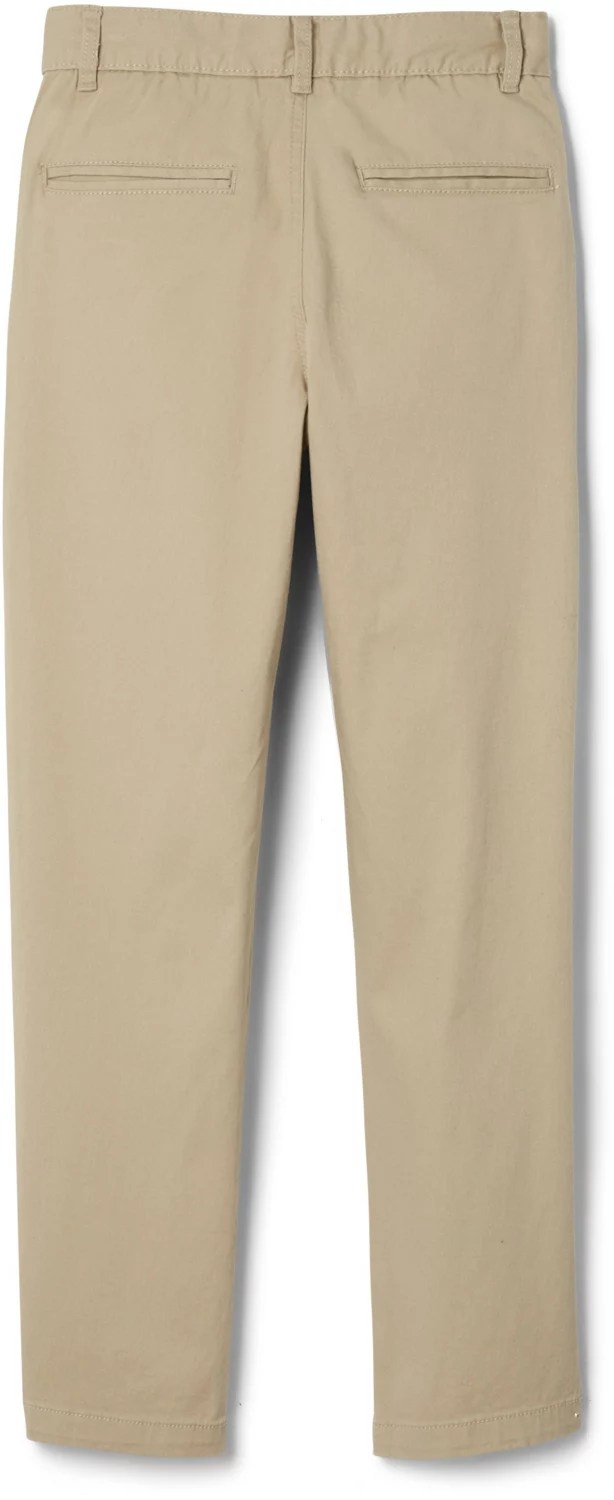 French Toast Men's At School Stretch Straight Fit Chino Pants Academy