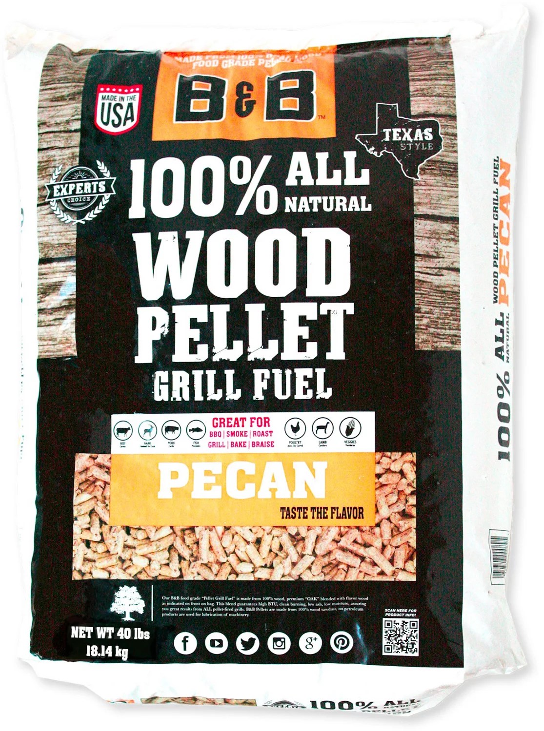 B&B 40 lb Grill Pellets Academy