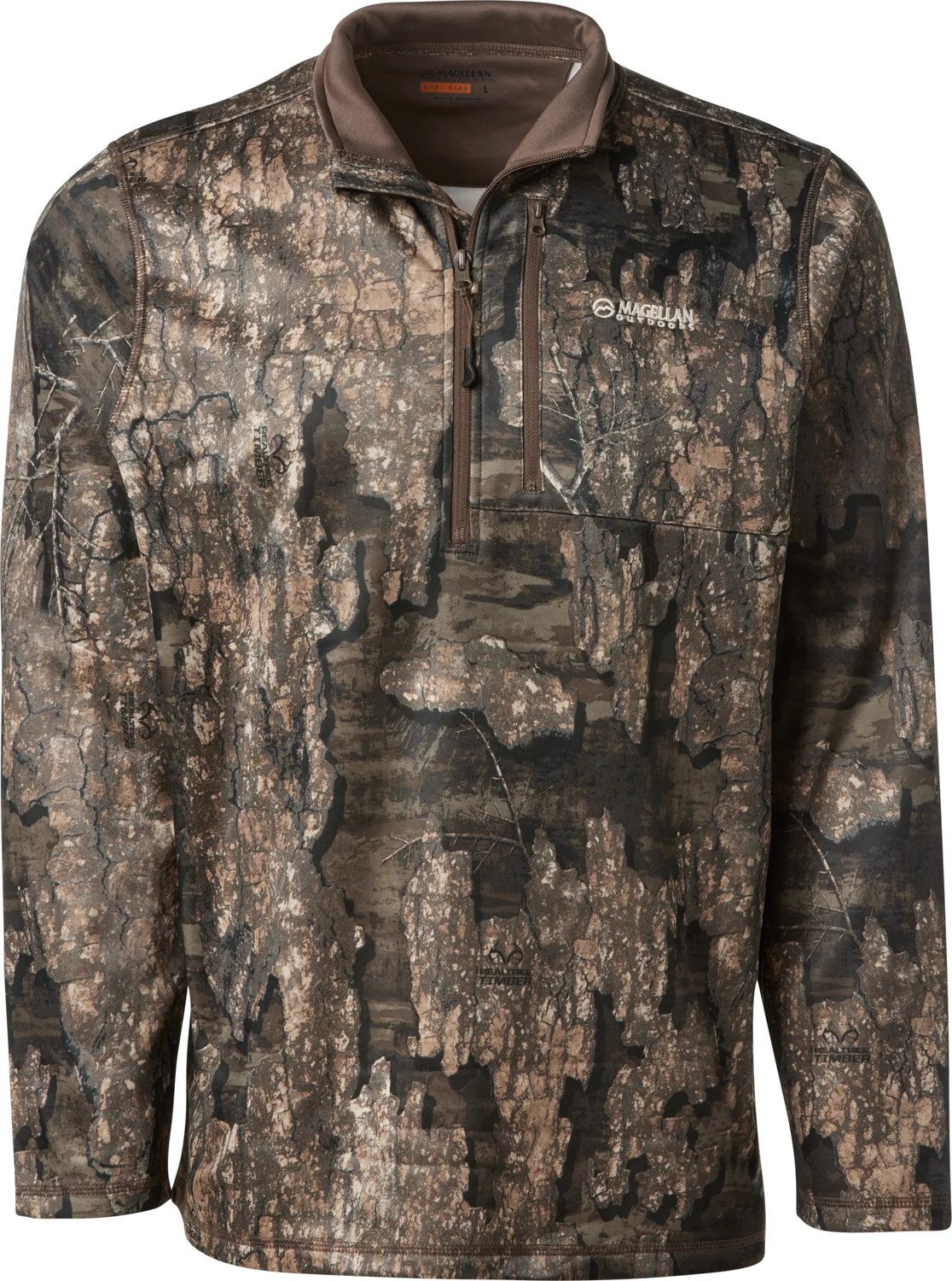 Magellan Outdoors Men's Eagle Bluff 1/4Zip Pullover Sweatshirt Academy