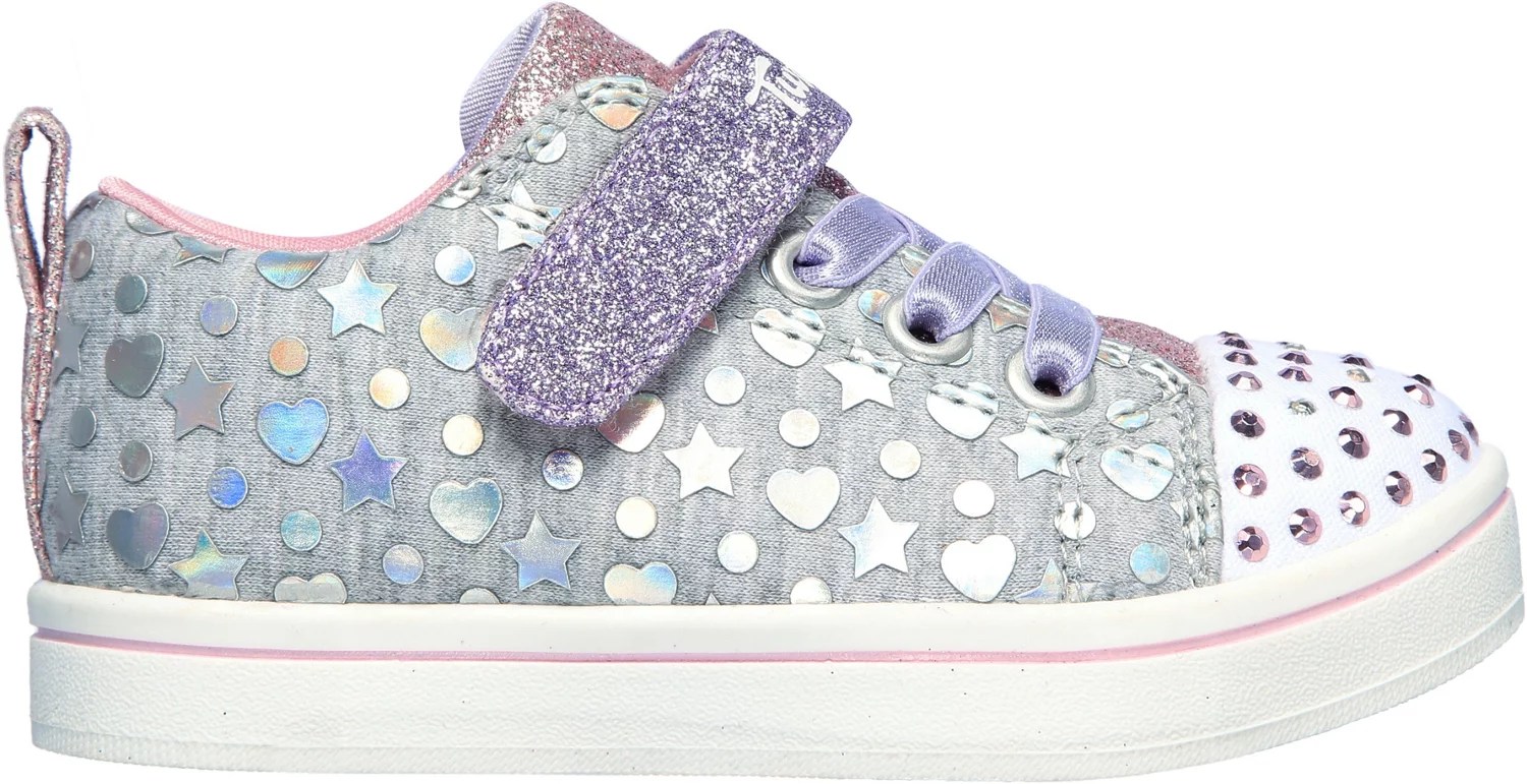 SKECHERS Girls' Twinkle Toes Heather Shoes Academy