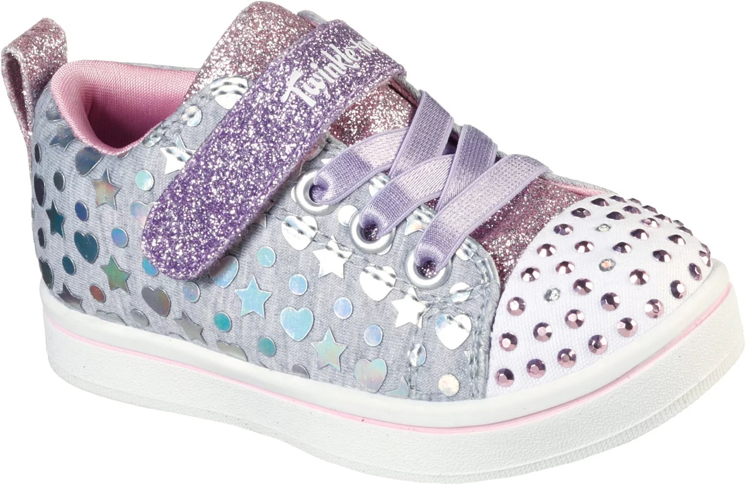 SKECHERS Girls' Twinkle Toes Heather Shoes Academy