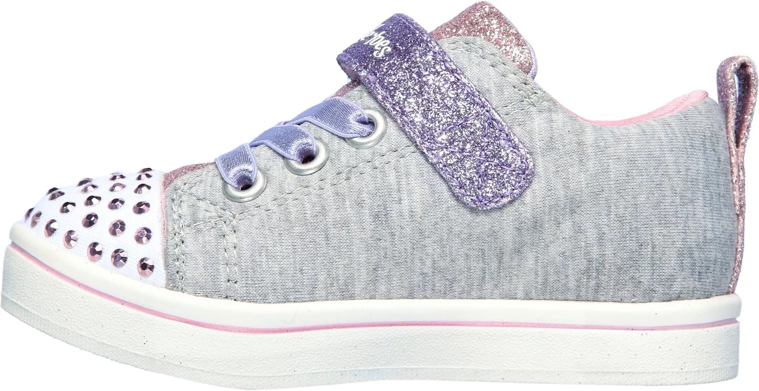SKECHERS Girls' Twinkle Toes Heather Shoes Academy