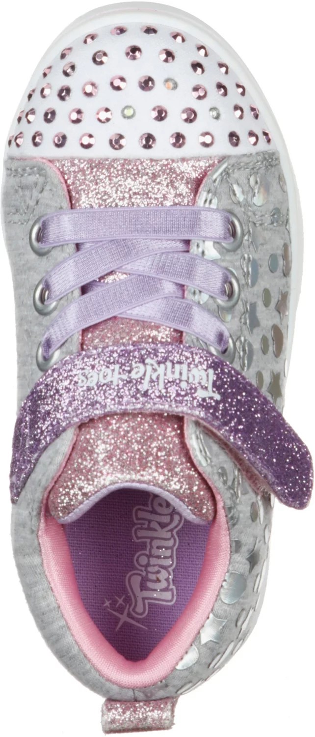 SKECHERS Girls' Twinkle Toes Heather Shoes Academy