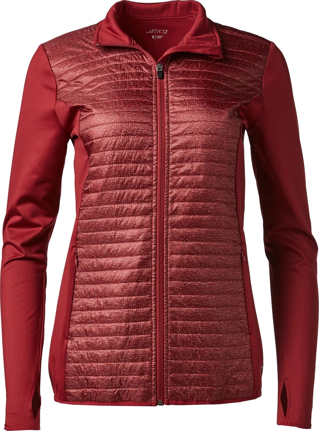 BCG Women's Quilted Full Zip Jacket Academy
