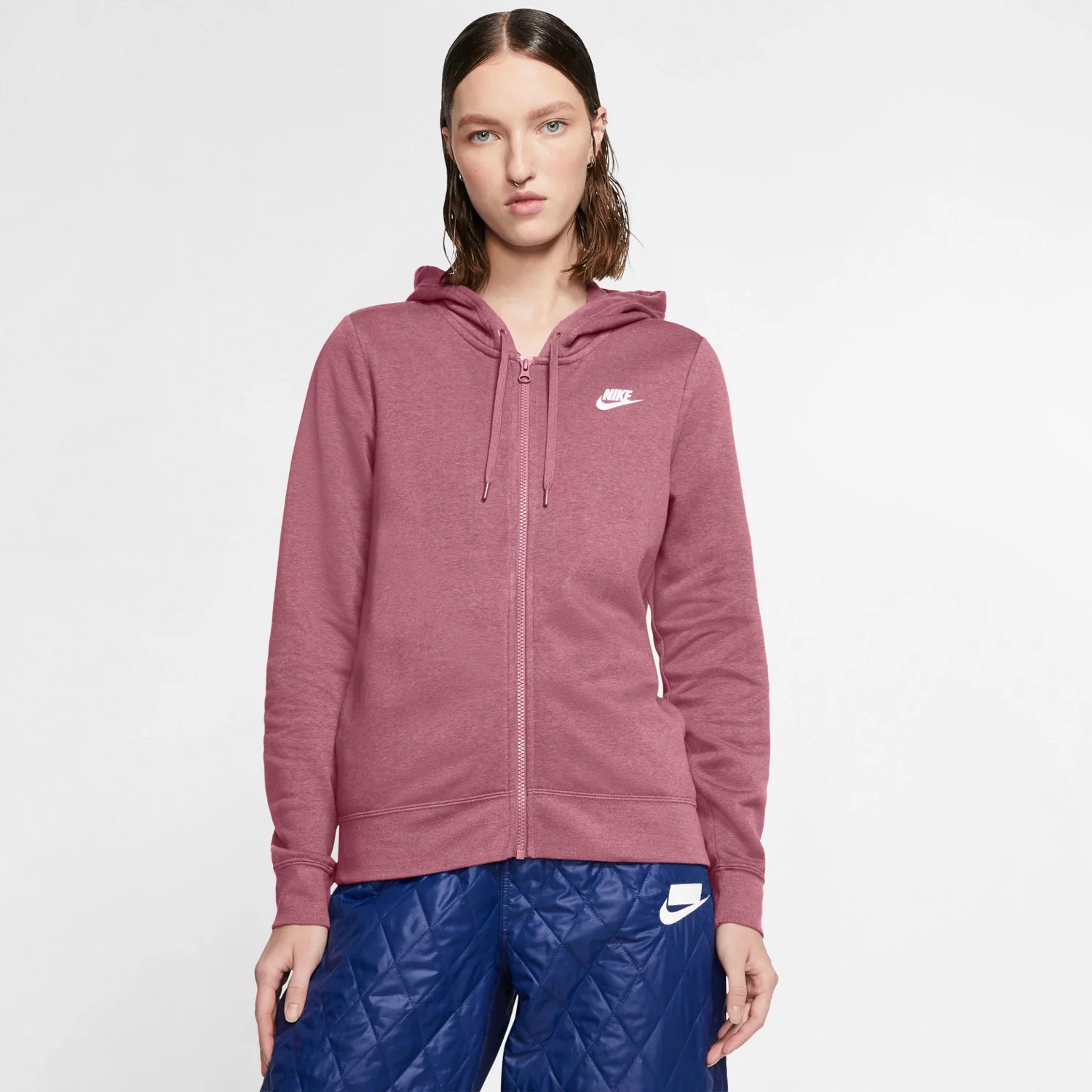 Nike Women's Sportswear Club Fleece FullZip Hoodie Academy