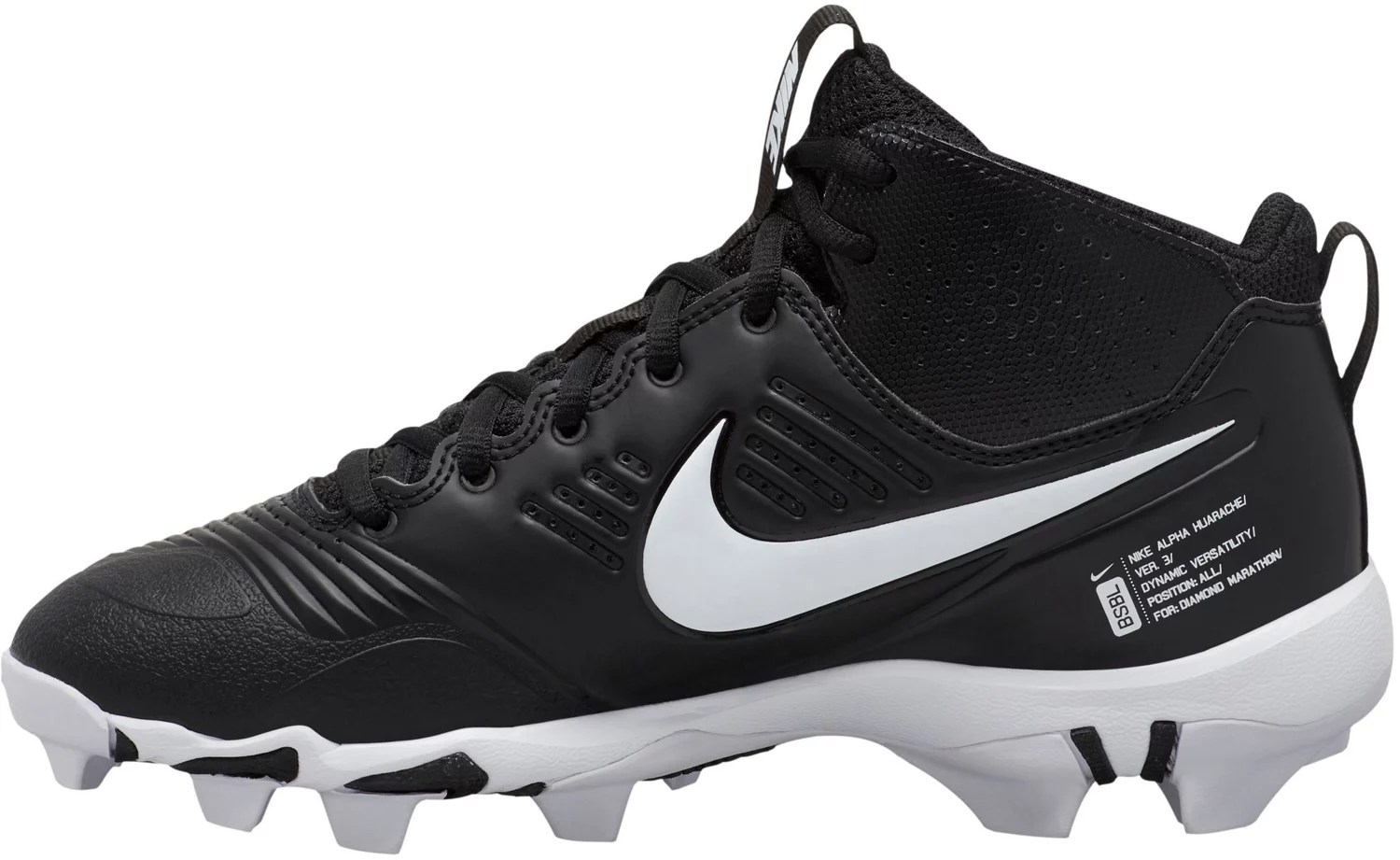 Nike Kids’ Alpha Hurrache 3 Keystone Baseball Cleats Academy
