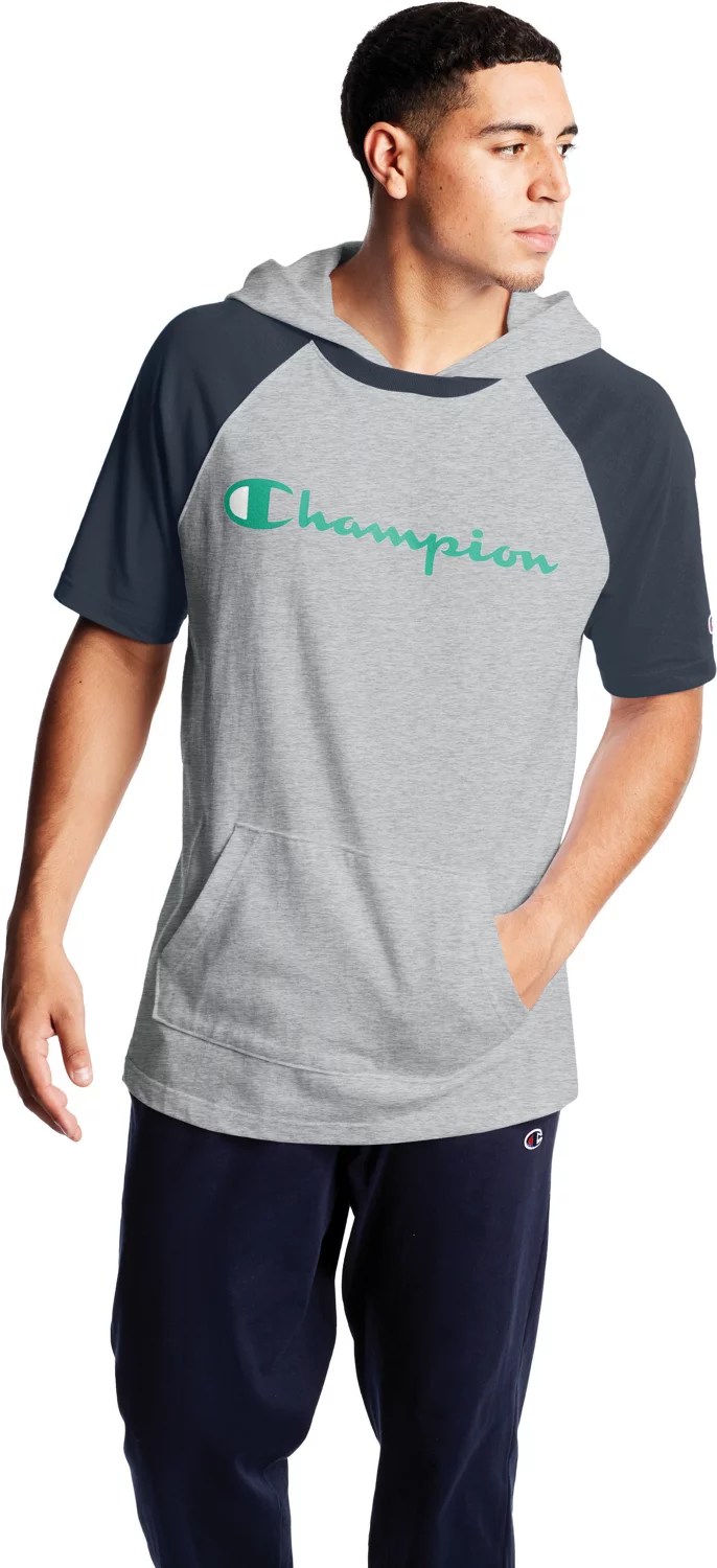 Champion Men's Middleweight Short Sleeve Hoodie Academy