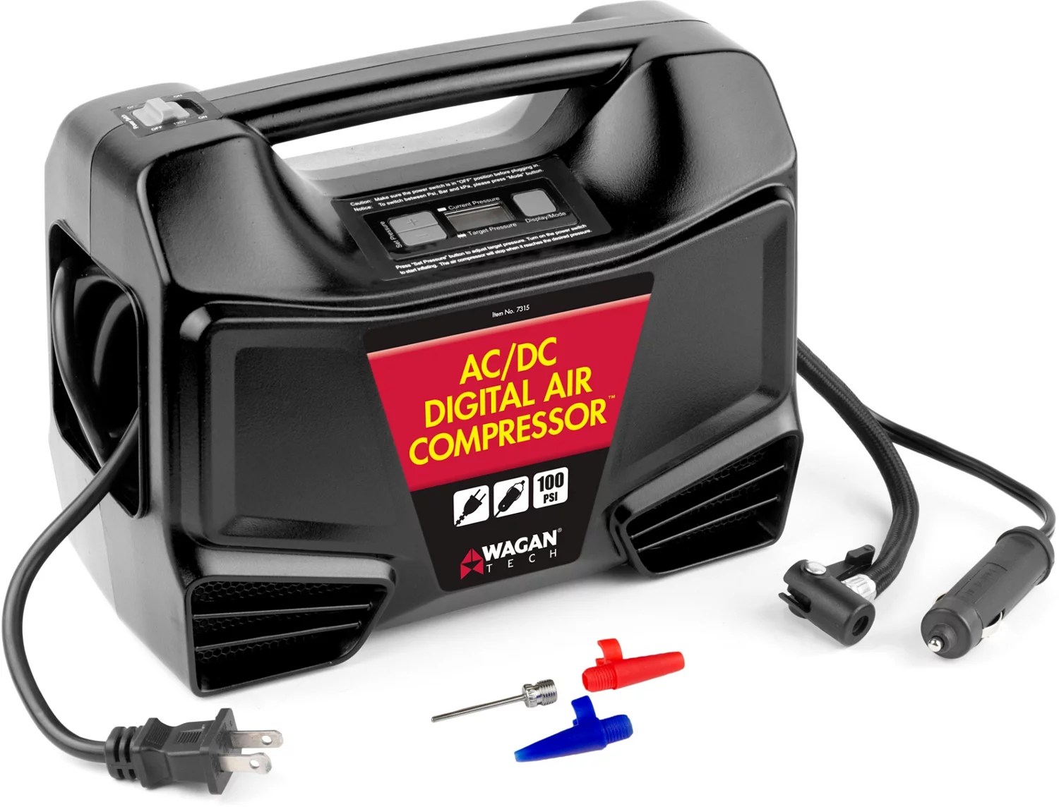 WAGAN Quickset AC/DC Digital Air Compressor Academy