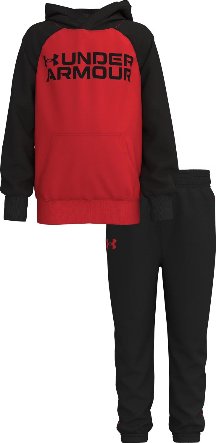 Under Armour Boys' Signature Sportswear Hoodie Set Academy