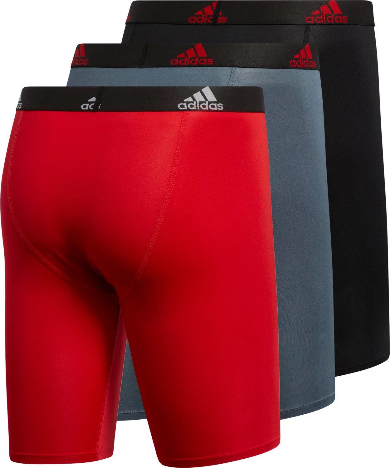 Adidas Men's Performance Long Boxer Briefs 3Pack Academy