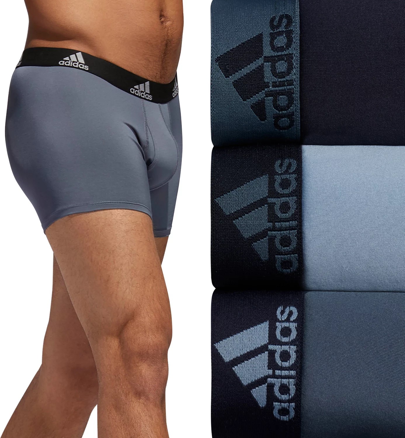 Adidas Men's Performance Trunks Briefs 3Pack Academy