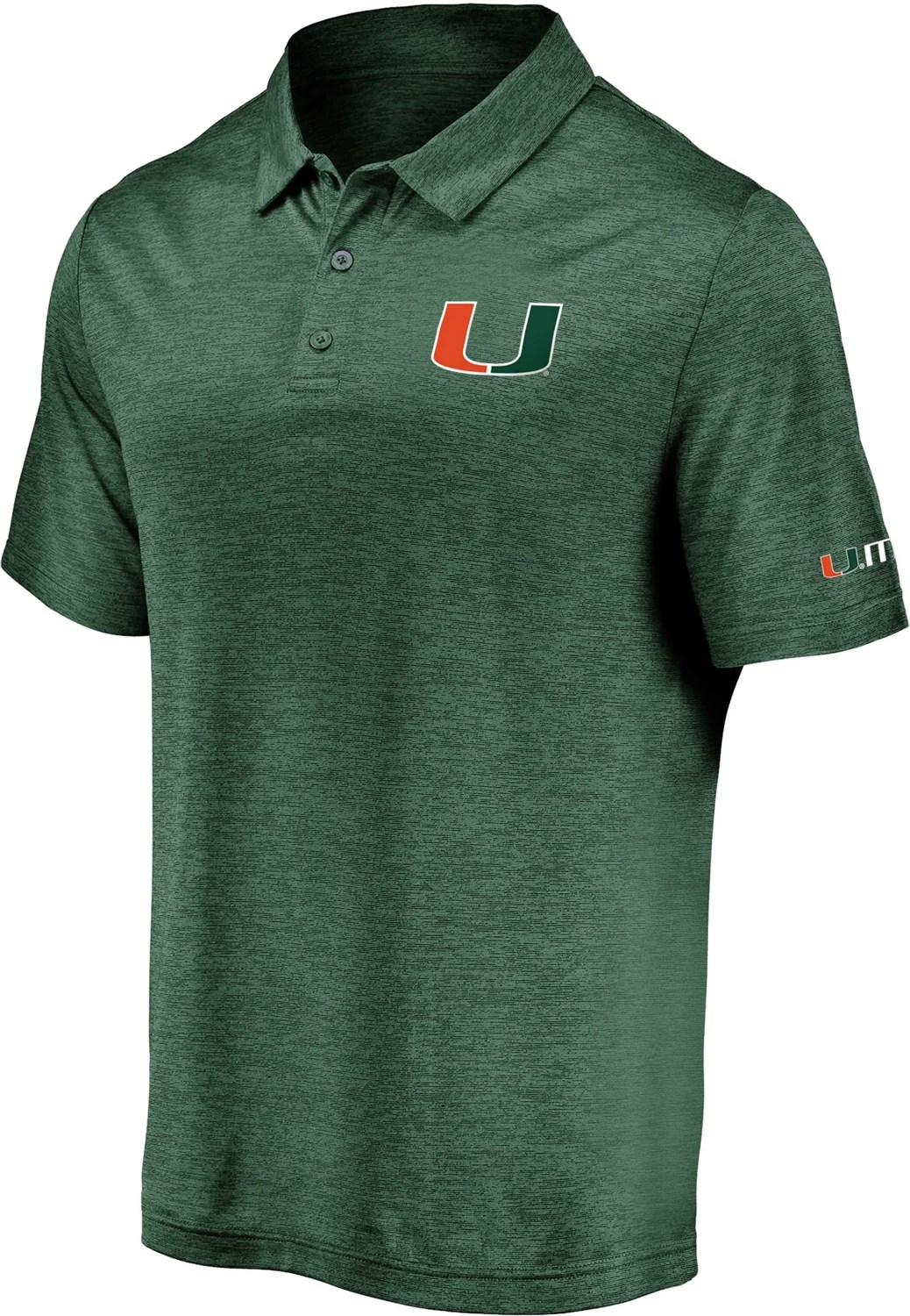University of Miami Men's Primary Logo Polo Shirt Academy