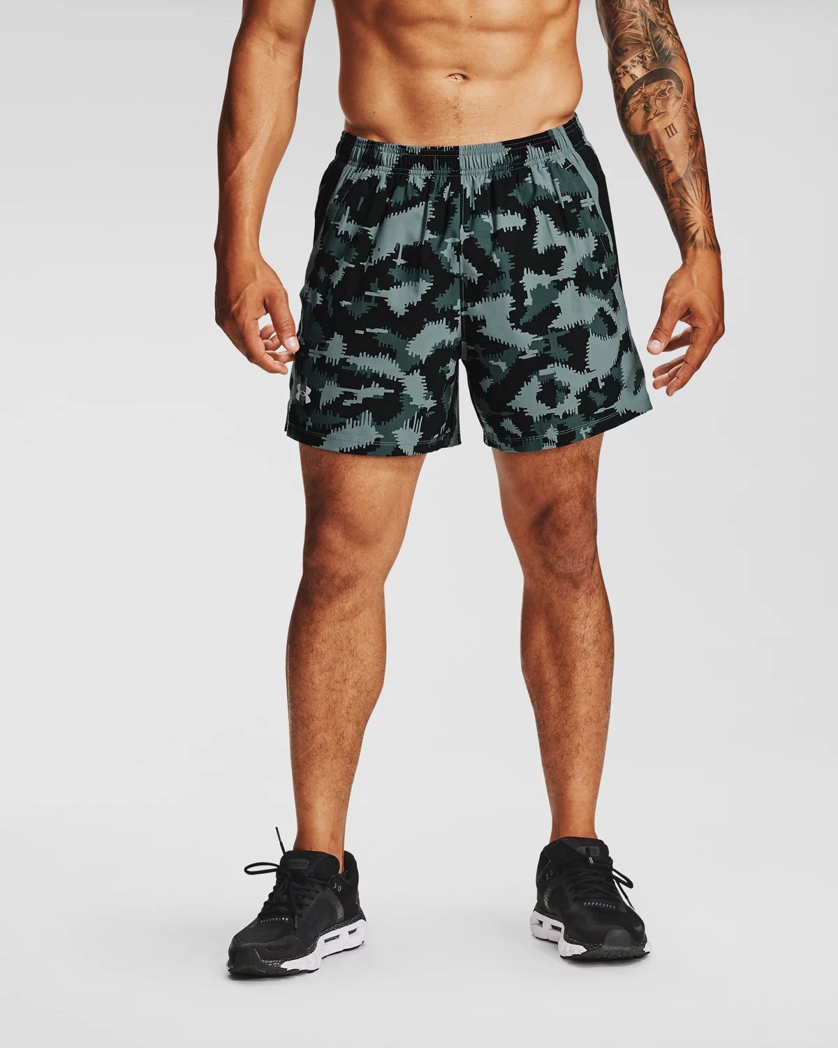 Under Armour Men’s Launch Camo 5inch Shorts Academy